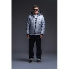 THE LOST BOYS - Puffer Jacket Ice - Gris_.