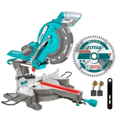 TOTAL TOOLS - Sierra ingleteadora telescopica 2400w 12 industrial Total