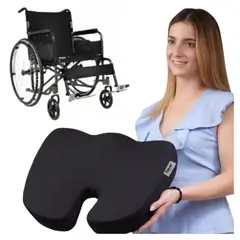 DAUER - Cojín Ortopédico para Coxis y Espalda Asiento Ergonómico Viscoelástico para Sillas