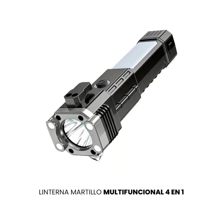 LINTERNA MARTILLO 4 EN 1 MULTIFUNCIONAL