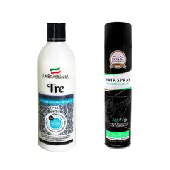 LA BRASILIANA - Shampoo Capilar Tre + Spray Fijador Capilar