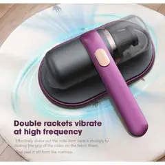 GENERICO - ASPIRADORA INALÁMBRICA DE MANO ANTI ÁCAROS CON LUZ UV.