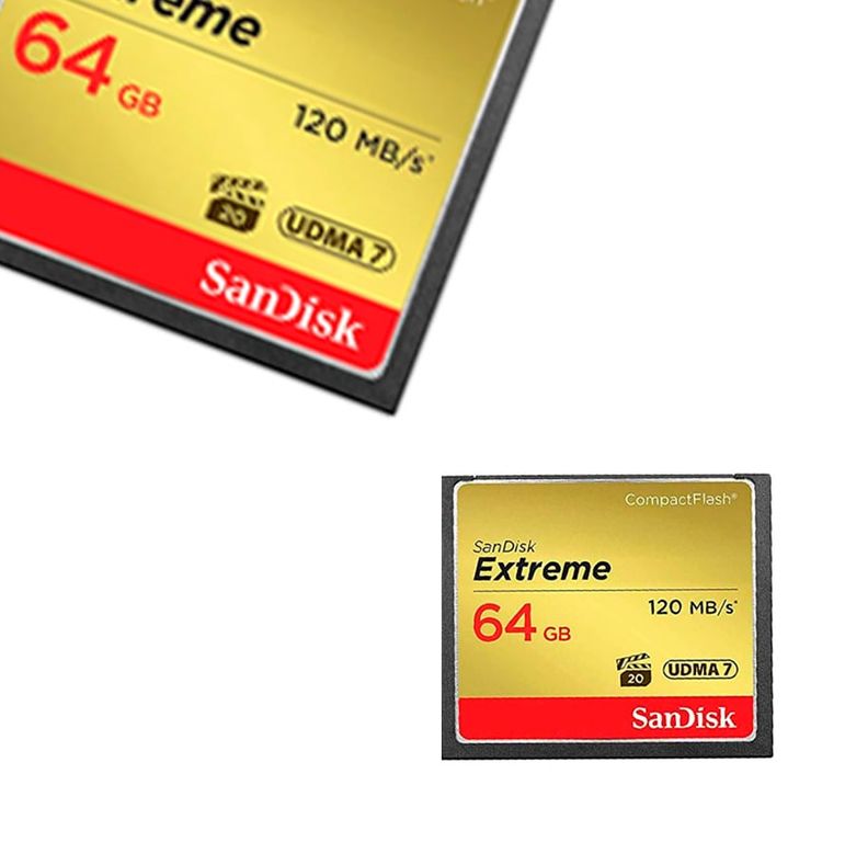 Compact Flash Extreme 64gb Udma-7 Memoria Cf 120mbs Fotos