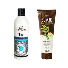 LA BRASILIANA - Shampoo Capilar Tre + Máscara Capilar Extracto Camu Camu