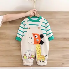 GENERICO - Jumper Overoll Niño Dinosaurio 2 Piezas