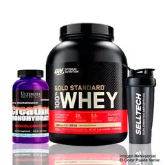 GENERICO - Gold Standard 100% Whey 5lb Vainilla+Creatina Ultimate 300gr
