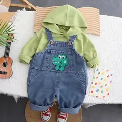 GENERICO - JUMPER ROPA DE NIÑO BEBE DINOSAURIO Y DRAGONDE 2 PIEZAS