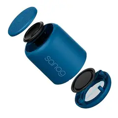 GENERICO - Mini Parlante Bluetooth Altavoz Subwoofer Inalambrico Recargable Azul