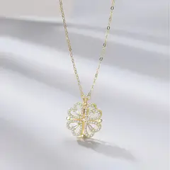 GENERICO - Collar Trébol de Corazones