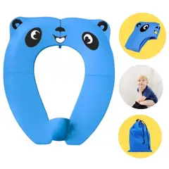 THE BABY SPOT - Asiento de Baño Plegable para Niños- Azul