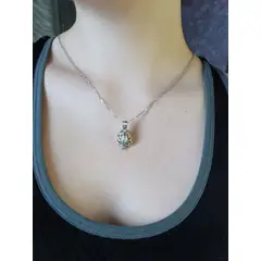 VIKINGO - Collar luminoso con colgante en forma de flor de loto