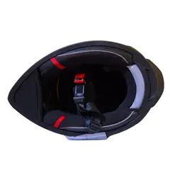 GENERICO - Casco Hoken FF702 Modular Doble Visor talla M - Negro Brilloso