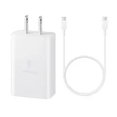 SAMSUNG - Cargador Rapida 15W 2Amps Tipo-C a C Original Blanco