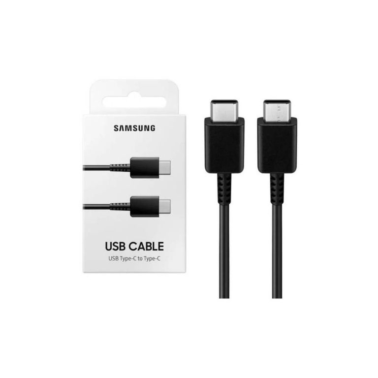 Cable USB Tipo C a C Fast Charger Premium - Negro