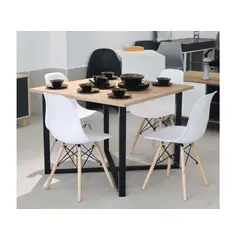 NACION MUEBLES - Juego de comedor Castilla 4 sillas Moderno