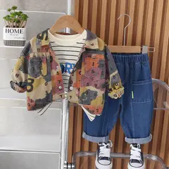 GENERICO - ROPA DE NIÑO CASUAL ( PANTALON + CASACA + POLO MANGA LARGA )