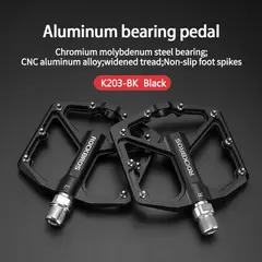ROCKBROS - PEDAL DE ALUMINIO K203 NEGRO
