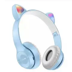 GENERICO - Audifonos Inalámbricos RGB Gato - Celeste