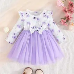 GENERICO - VESTIDO DE NIÑA PARA FIESTA FLORALES