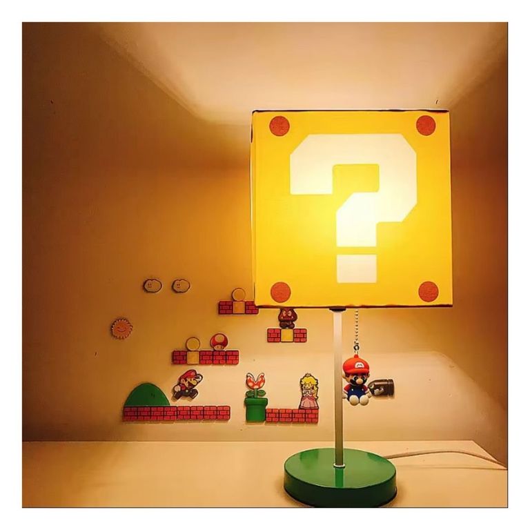 Lampara de noche LED para niños bros colgando
