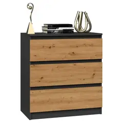 DIBA MUEBLES - Comoda Kang 3Cajones Blanco