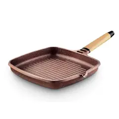 CASTEY - GRILL 27 CM TERRACOTA MANGO MADERA DESMONTABLE