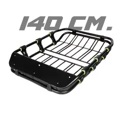 TECGO - PARRILLA DE TECHO CANASTILLA DE HIERRO DE 140CM UNIVERSAL