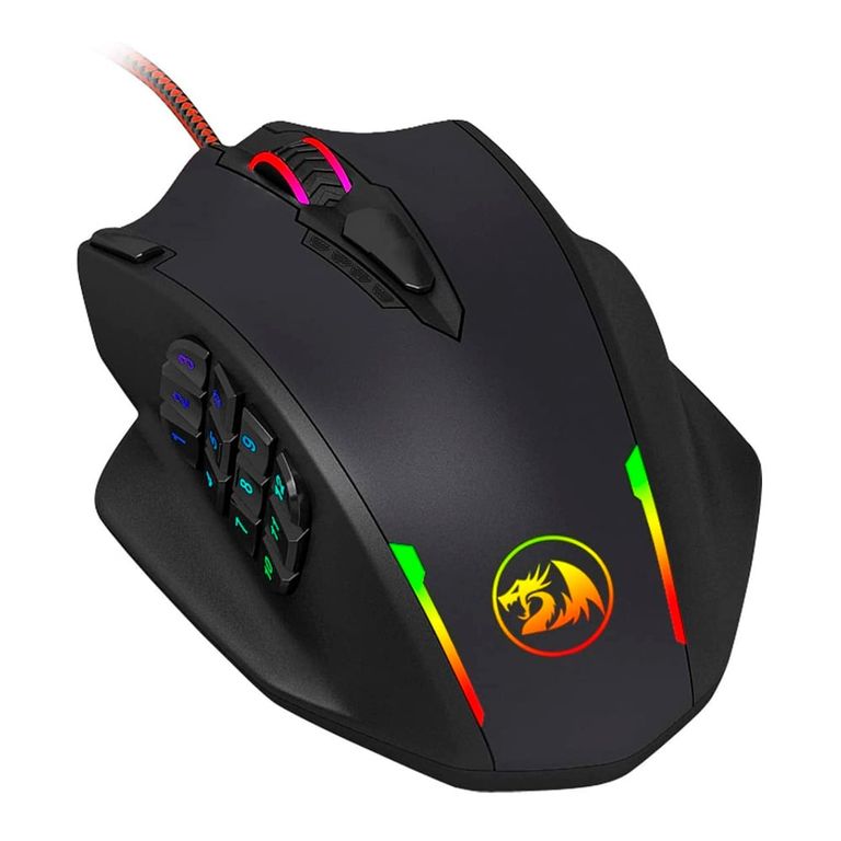 - Mouse Impact M908 Wired 12400 dpi - Negro