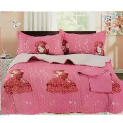 MINGDA - Set Cubrecama Kids 1.5 Pz c/ Sherpa + Sabanas + Fundas 5 Piezas 100% Calidad