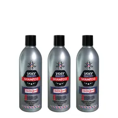 VOSS - Shampoo 3 En 1 For Men 500ml 3 Unidades