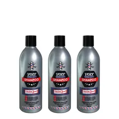 VOSS - Shampoo 3 En 1 For Men 500ml 3 Unidades