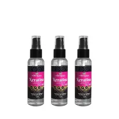 LA BRASILIANA - Keratina Liquida Brillo Spray 60ml 3 Unidades
