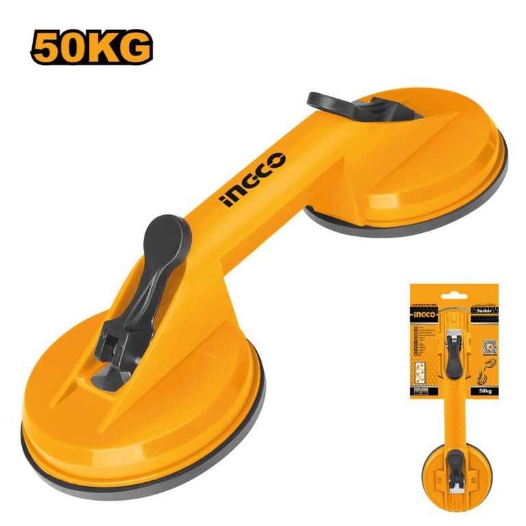 Ventosa Doble INGCO para Vidrio y Cerámicos 50KG 115CM HSU025001