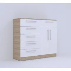 MUEBLES MACRUMO - Cómoda 6 Cajones Arena- Armado
