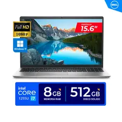 DELL - LAPTOP INSPIRON 15 3520/ 15.6'' FHD/ Core i7-1255U/ 4.70GHz/ 8GB/ 512GB SSD/ Win11 Home