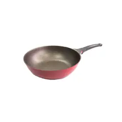 ROICHEN - Wok 30 cm con mango Rojo Natural