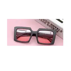 GENERICO - Lentes de Sol Infantil Cuadrados PL3913 Negro Tornasolado