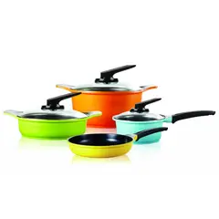 ROICHEN - Juego de ollas 7 piezas Natural