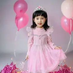GENERICO - VESTIDO DE NIÑA MODELO PRINCESA