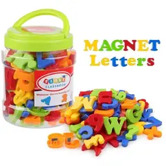 GENERICO - Pote de Letras Imantadas - 78 piezas