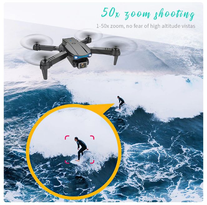 MINI DRON MODELO E88 CON CAMARA INCORPORADA