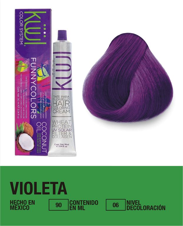 Tinte Kuul Funny Colors color fantasia tono Violeta