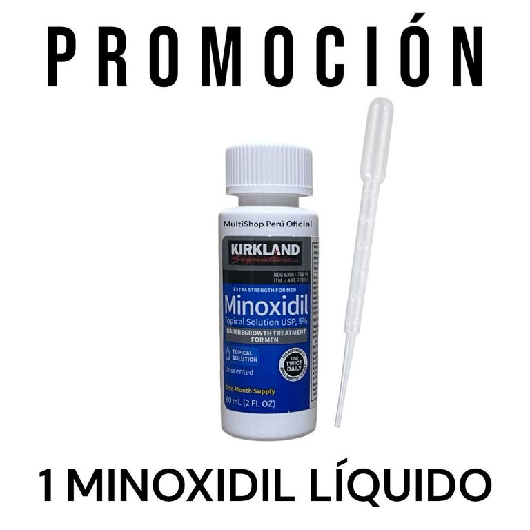 1 Minoxidil Liquido al 5% - 60 ML - PRODUCTO ORIGINAL