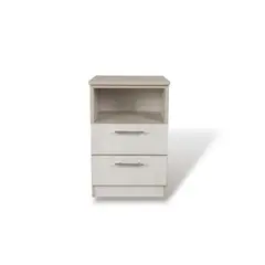 MUEBLES MACRUMO - Velador 2 Cajones Ibiza - Armado