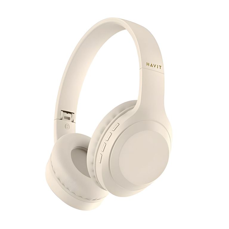Audífono Inalámbrico Bluetooth H628BT Multifunción FM 10H beige