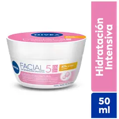 NIVEA - Crema Hidratante Facial 5 en 1 Cuidado Tono Natural 50ML