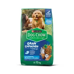 DOG CHOW - ALIMENTO PERRO CACHORROS MEDIANOS Y GRANDES 15KG
