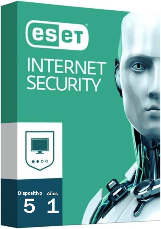 ANTIVIRUS ESET INTERNET SECURITY 5 EQUIPOS 1 AÑO
