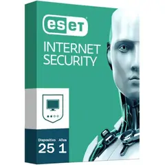 ESET NOD32 - ANTIVIRUS ESET INTERNET SECURITY 25 EQUIPOS 1 AÑO
