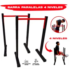 HOLGU - Barras Paralelas Regulables 4 alturas Calidad Premium